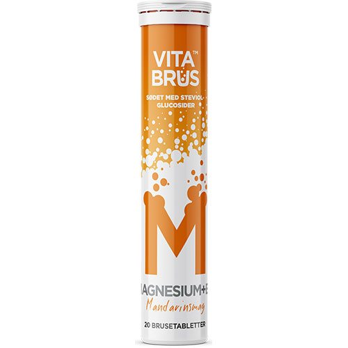 Magnesium+B6 brusetabletter 20 stk. - Mandarinsmag