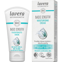 Indlæs billede til gallerivisning LAVERA NATURKOSMETIK - MOISTURISING CREAM jojoba olie &amp; aloevera 50 ml
