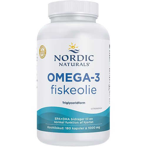 Nordic Naturals - Omega-3 fiskeolie 1000 mg  180 kapsl.