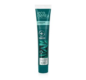 ECODENTA - SENSITIVE Toothpaste with CBD and PROBIOTICS - 75 ml - UTTAN FLUOR - PRE ORDER (7-14 dagar til tað er á goymslu)