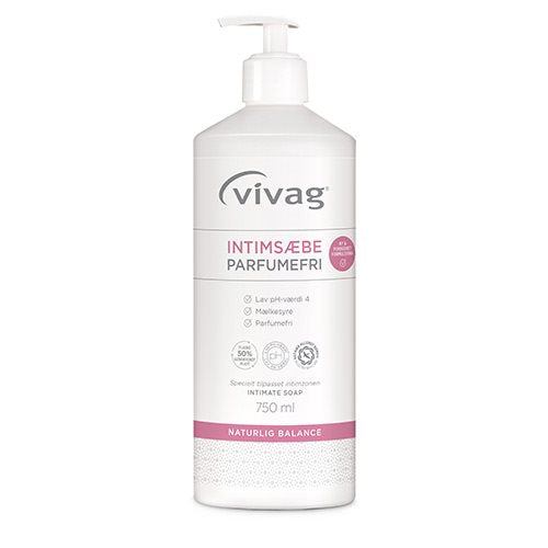 Vivag Intimsæbe Parfumefri 750 ml.