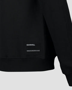 SPAR 20%: ICANIWILL -Essential Zipper Black Men (BERT XL & XXL eftir)