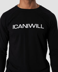 SPAR 25%: ICANIWILL - Essential Long Sleeve Black Men (XL & XXL eftir í løtuni)