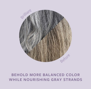 INNERSENSE - Bright Balance Hairbath, 295 ml - til alle hårtyper (neutraliserer de gyldne toner i håret - "silvursjampo")