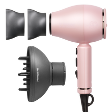 Indlæs billede til gallerivisning LIMITED EDITION:  HH Simonsen - XS DRYER PRETTY ROSÉ (Limited Edition) + 2 professional nozzles &amp; diffuser (+ÓKEYPIS heat protection) - Virði 2.249,95 - SPARIR 950 KR.
