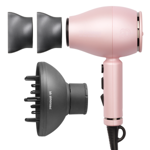 LIMITED EDITION:  HH Simonsen - XS DRYER PRETTY ROSÉ (Limited Edition) + 2 professional nozzles & diffuser (+ÓKEYPIS heat protection) - Virði 2.249,95 - SPARIR 950 KR.