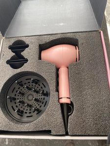 LIMITED EDITION:  HH Simonsen - XS DRYER PRETTY ROSÉ (Limited Edition) + 2 professional nozzles & diffuser (+ÓKEYPIS heat protection) - Virði 2.249,95 - SPARIR 950 KR.