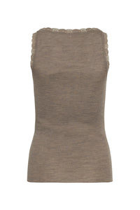 Angela - Top Taupe Melange - CLAIRE WOMAN