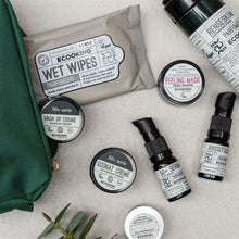 Indlæs billede til gallerivisning ECOOKING - 50+ Starterkit (Toilettasken indeholder: Renseskum 50 ml 50+ - Serum 10 ml - Ansigtsolie 10 ml - Vågn Op Creme 15 ml - Godnat Creme 15 ml - Peel Maske 15 ml - Alt I én Balm 15 ml - Vådservietter Parfumefri 10 stk.)
