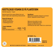 Indlæs billede til gallerivisning NANI - Vitamin D3 på planteform (90 kapsl.)
