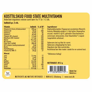 NANI - Multivitamin food state 150 kapsler (til 75 - 150 dages forbrug )