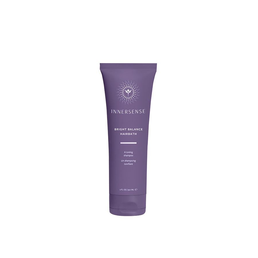 INNERSENSE - Bright Balance Hairbath, 295 ml - til alle hårtyper (neutraliserer de gyldne toner i håret - 