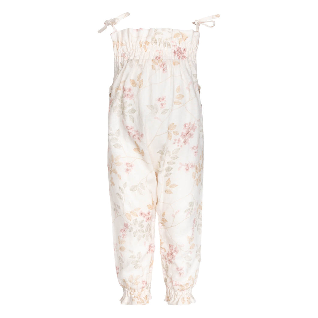LITTLE WONDERS - Pale Spring Carmen buksedragt med smock