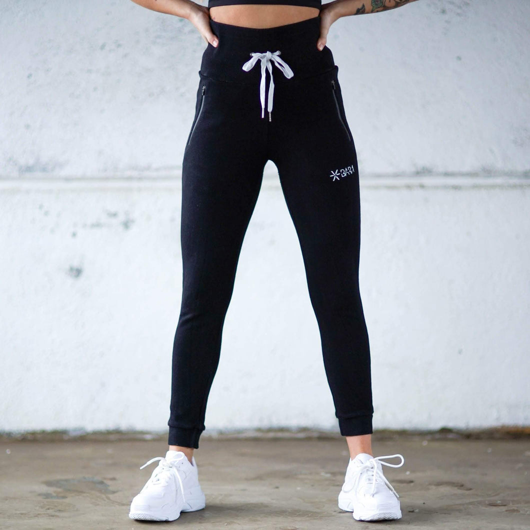 BARA - Black High Waisted Jogger