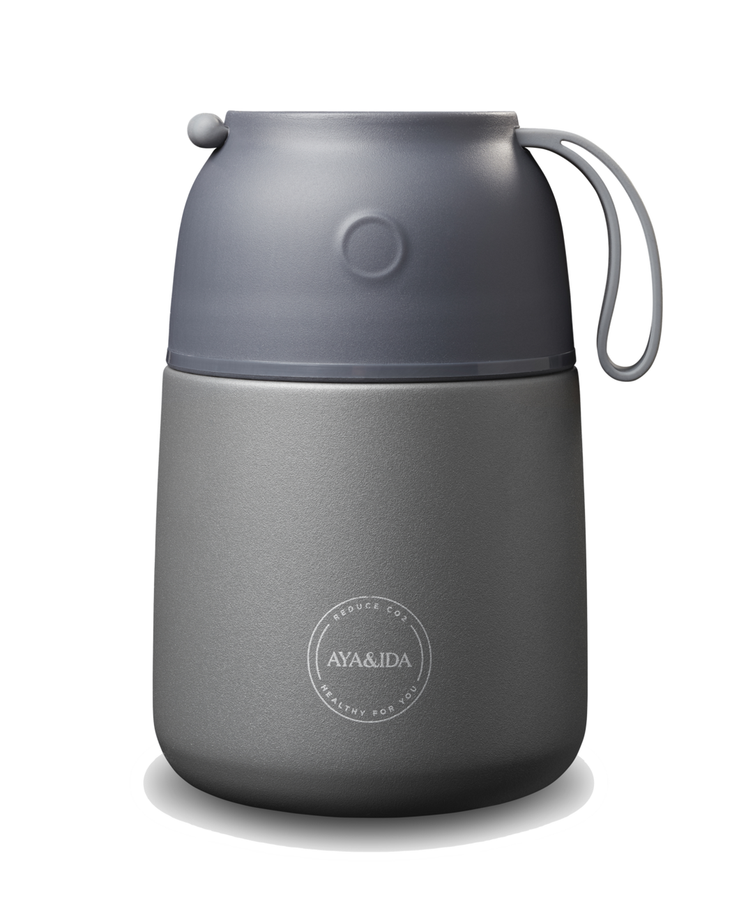 AYA&IDA - Food'ie LUNCH BOX  – DARK GREY - 500 ML