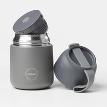 Indlæs billede til gallerivisning AYA&amp;IDA - Food&#39;ie LUNCH BOX  – DARK GREY - 500 ML
