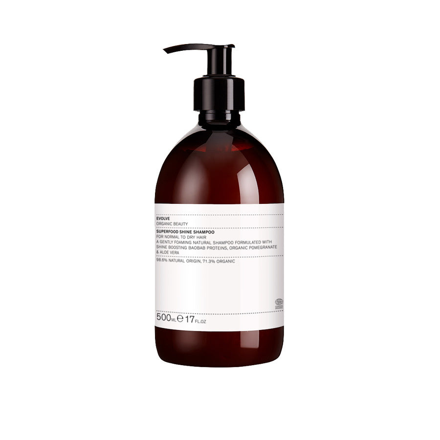 EVOLVE - SUPERFOOD SHINE SHAMPOO 250/500 ml (normalt-tørt hår)