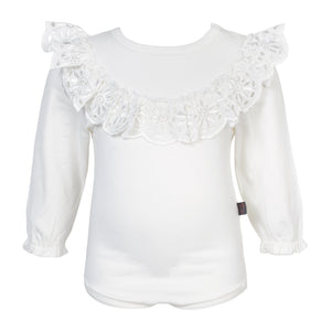 LITTLE WONDERS - Off White Ella body med bred blonde