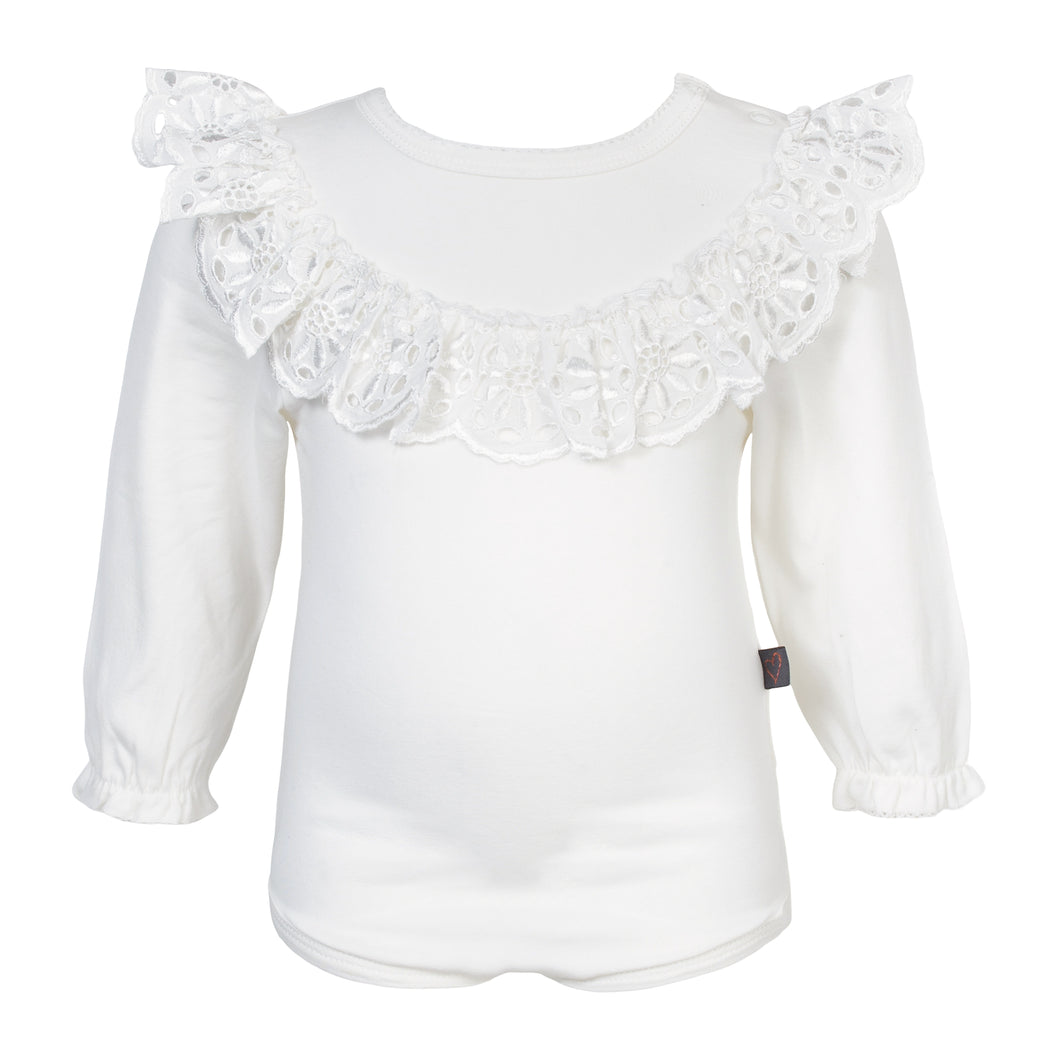 LITTLE WONDERS - Off White Ella body med bred blonde