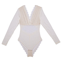 Indlæs billede til gallerivisning FABIENNE BODYSTOCKING CREME - UNDERPROTECTION (Bert 1 stk. XS &amp; 1 stk. S eftir)
