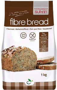 SUKRIN - Fiberbrød/brødmix glutenfri Lowkarb-brød 1000 gr.