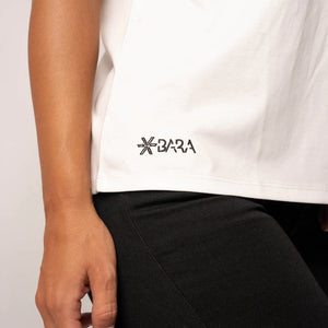 White Recycled T-shirt - BARA
