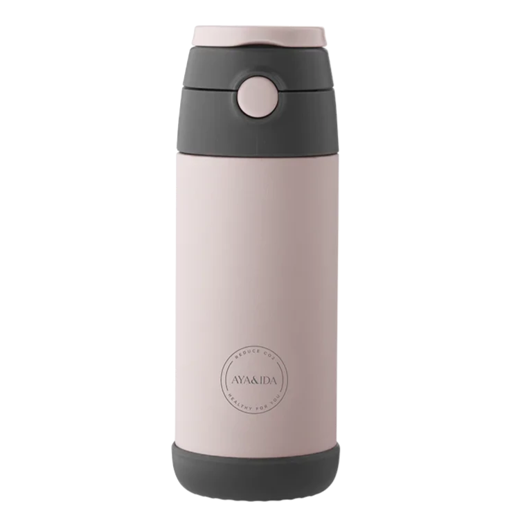 AYA&IDA - Kids Straw Bottle - Soft Rose - 350 ML