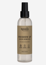 Indlæs billede til gallerivisning BYOMS - FRESHEN UP - PROBIOTIC ODOUR REMOVER - Mild scent (Fig milk - Vel ímillum 400/200/100 ML)
