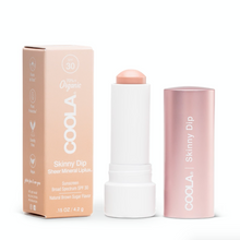 Indlæs billede til gallerivisning COOLA Mineral Liplux® Organic Tinted Lip Balm Sunscreen SPF 30 - Skinny Dip
