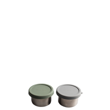 Indlæs billede til gallerivisning AYA&amp;IDA - Snack Container - Dark Grey / Tropical Green - 100ML
