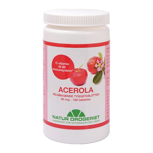 Natur Drogeriet - Acerola C vitamin 90 mg 100 tabl.