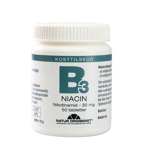 Natur Drogeriet - B3 Niacin nikotinamid 420 mg 50 tabl.