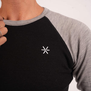 BARA - Black 100% Merino Wool Long Sleeve
