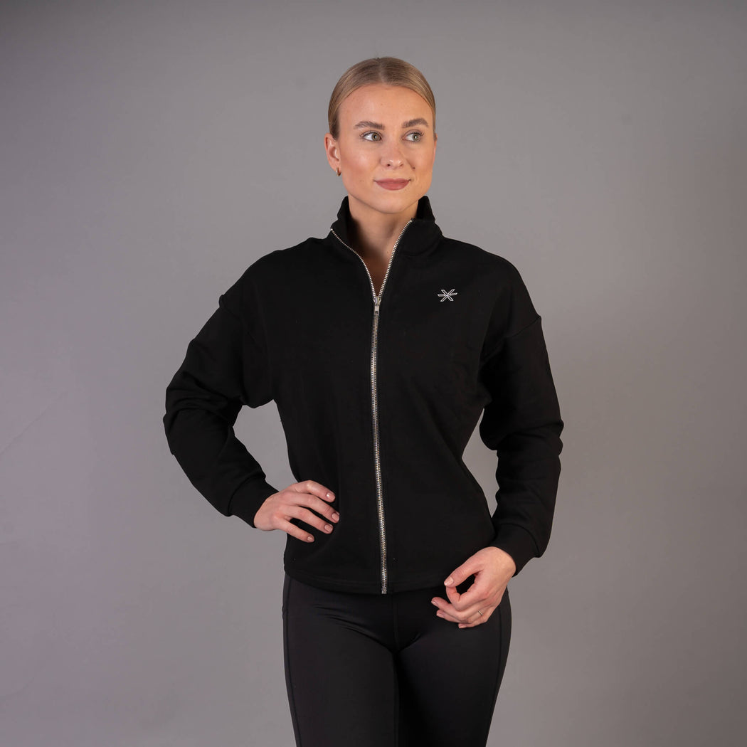 Black Zip Sweater - BARA
