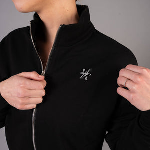 Black Zip Sweater - BARA