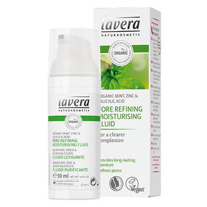 LAVERA NATURKOSMETIK - PORE REFINING MOISTURISING FLUID MINT - 50 ml