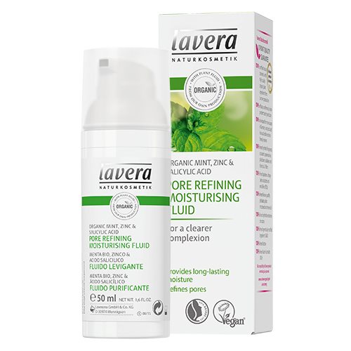 LAVERA NATURKOSMETIK - PORE REFINING MOISTURISING FLUID MINT - 50 ml