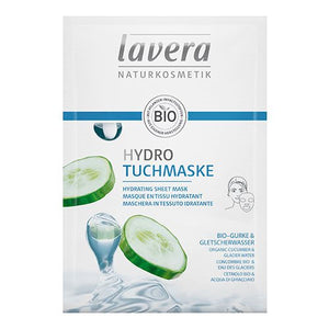 LAVERA NATURKOSMETIK - Sheet Mask Hydrating m. Agurk