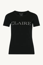 Indlæs billede til gallerivisning ALANIS - T-SHIRT - Black (Claires logo er på brystet i små similisten) - CLAIRE WOMAN
