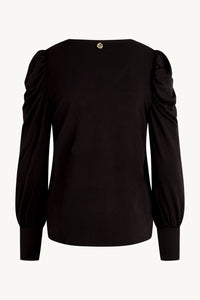 SPAR 30%: CLAIRE WOMAN - AYLA T- SHIRT - BLACK (95%Viskose af Bamboo 5% Elasthan)
