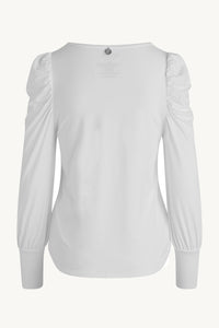 SPAR 30%: CLAIRE WOMAN - AYLA T- SHIRT - Ivory (95%Viskose af Bamboo 5% Elasthan)