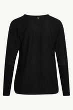 Indlæs billede til gallerivisning PIPPA - PULLOVER -  CLAIRE WOMAN 100 % merino uld - Black
