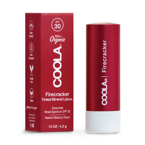 COOLA - Mineral Liplux® Organic Tinted Lip Balm Sunscreen SPF 30 - Firecracker