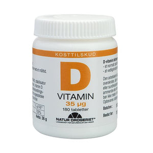 Natur Drogeriet - D-vitamin 35 μg 180 stk.