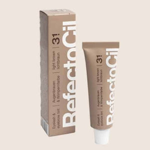 RefectoCil - Eyebrow and eyelash tint - Light Brown No. 3.1 - GEV GÆTUR: Hetta skal blandast saman við Oxidant Cream 3%