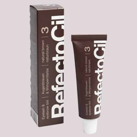 RefectoCil - Eyebrow and eyelash tint - Natural Brown No. 3 - GEV GÆTUR: Hetta skal blandast saman við Oxidant Cream 3%