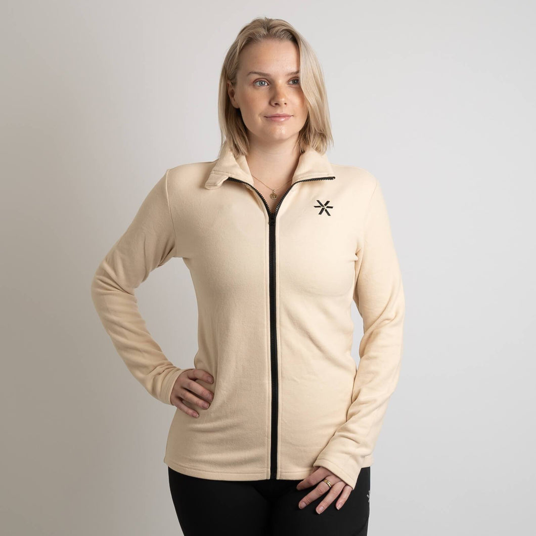BARA - White Fleece Jacket