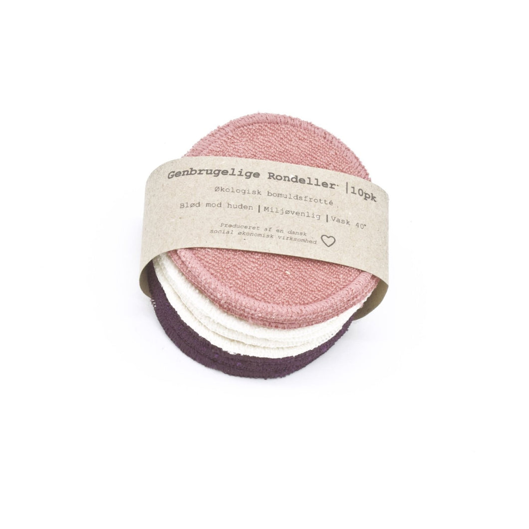 SPAR 25%: PARGAARD - GENBRUGELIGE RONDELLER 10PK - NATURHVID & DARK NUDE & DEEP PURPLE ( 4 stk. naturhvid- 3 stk. dark nude - 3 stk. purple)