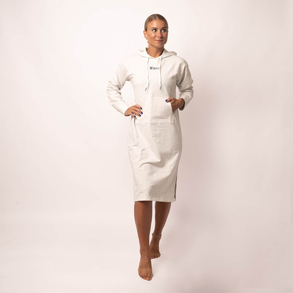 Heather Grey Hoodie Dress - BARA (SPAR KR. 150,-)