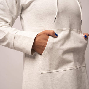 Heather Grey Hoodie Dress - BARA (SPAR KR. 150,-)